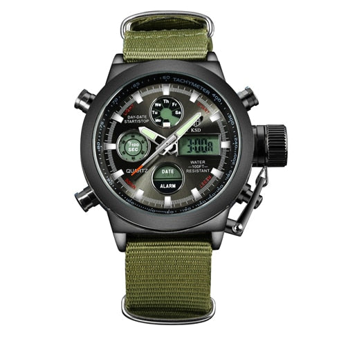 Men's fashion nylon sales strap sports watch