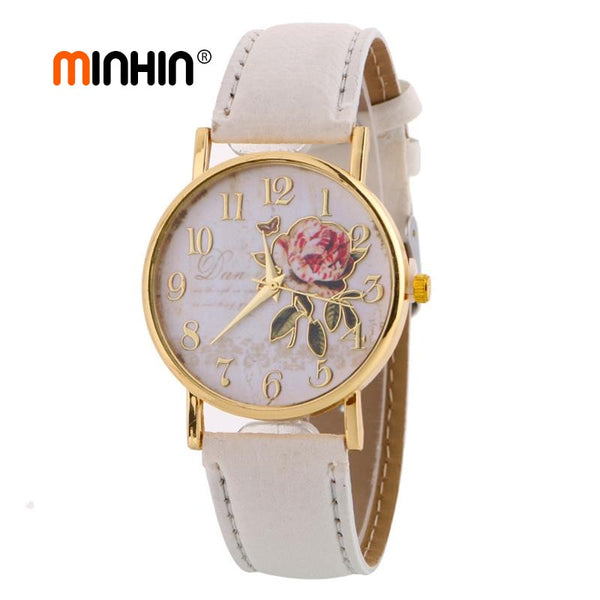 Rose Pattern Watches For Women