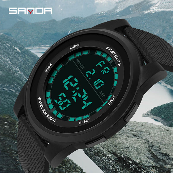 Super Slim Digital Watch Men Waterproof Watches