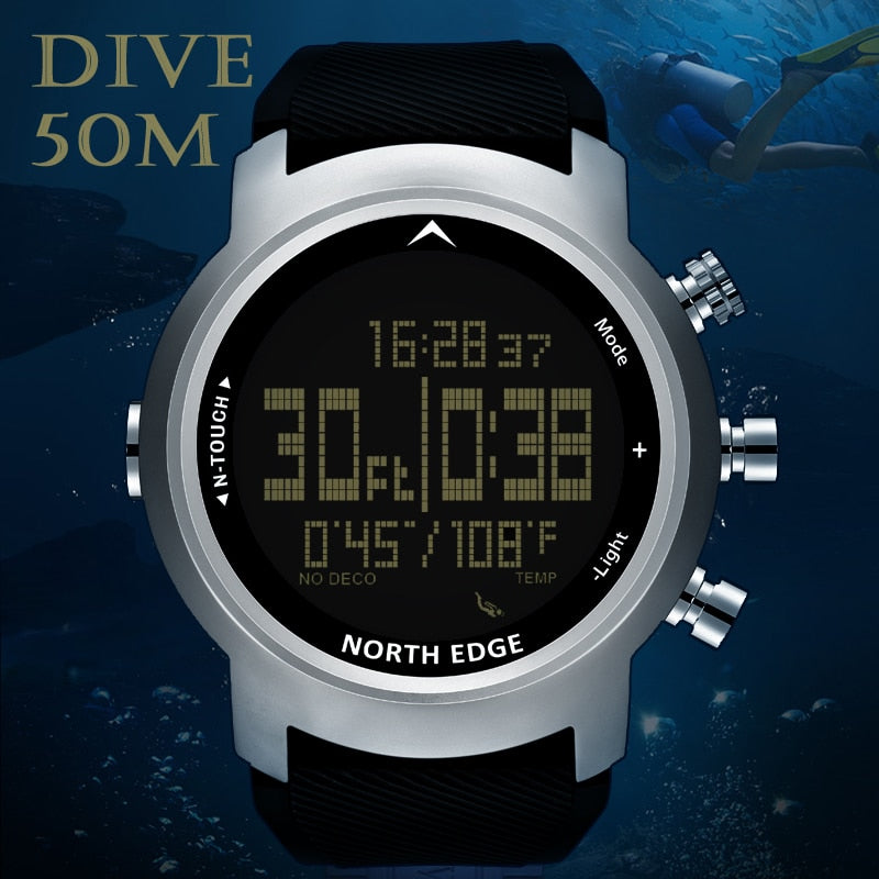 Men Diver Waterproof 100m Smart Digital watch